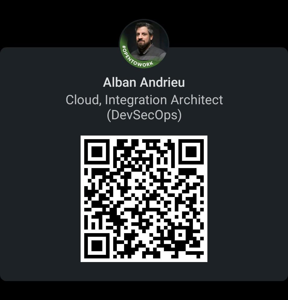 QR code for Alban Andrieu's LinkedIn profile